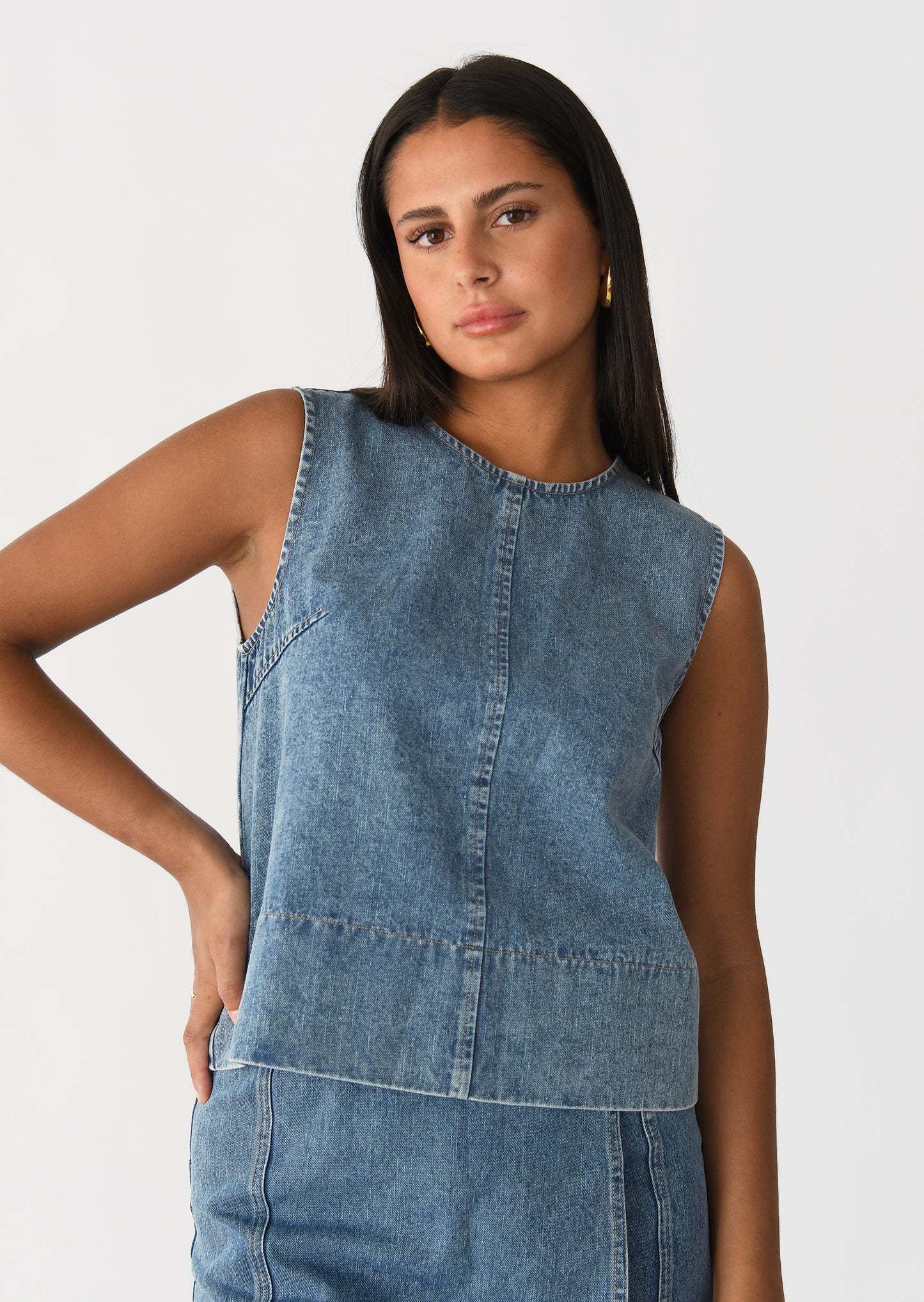 Denim top