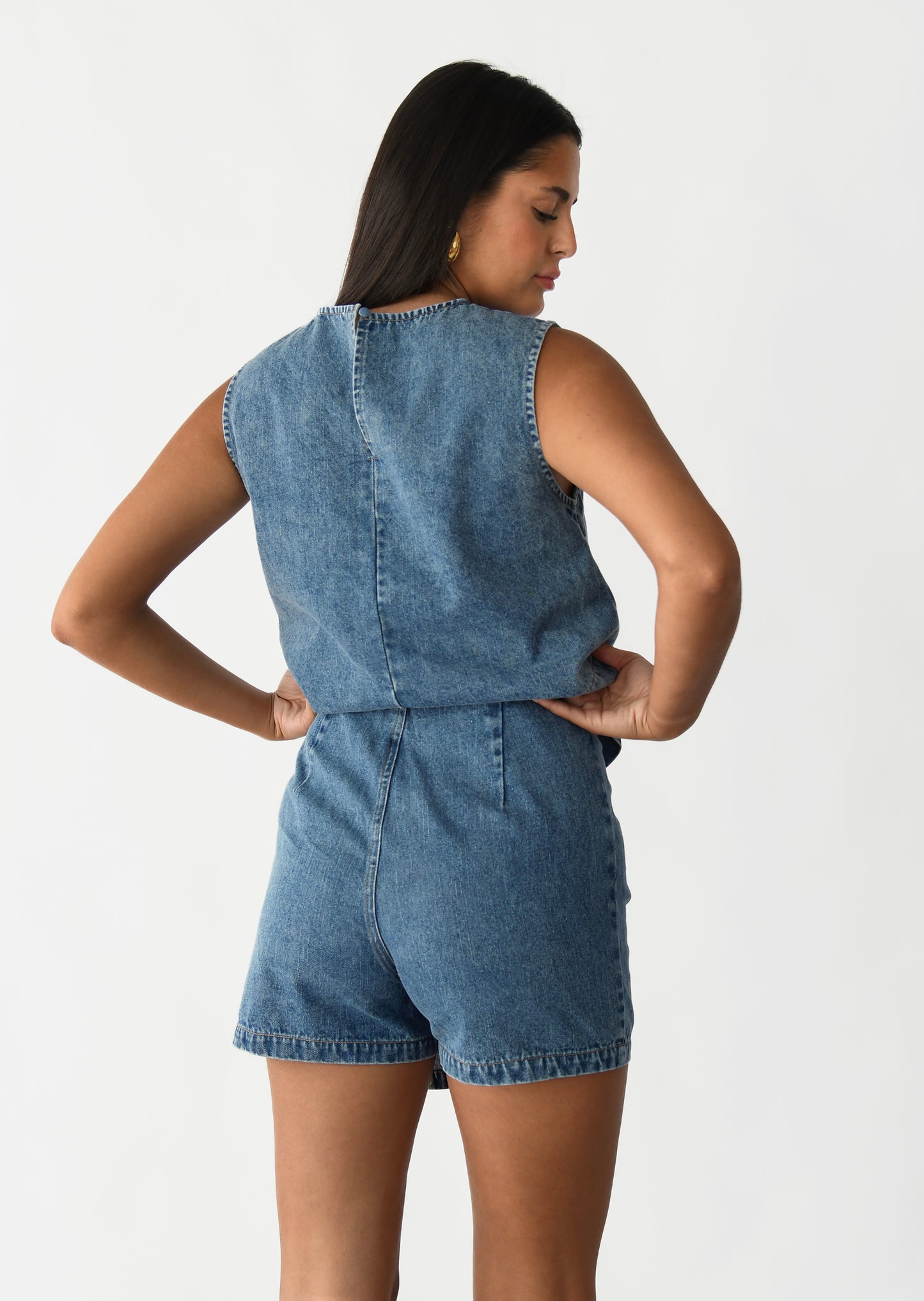 Denim skort