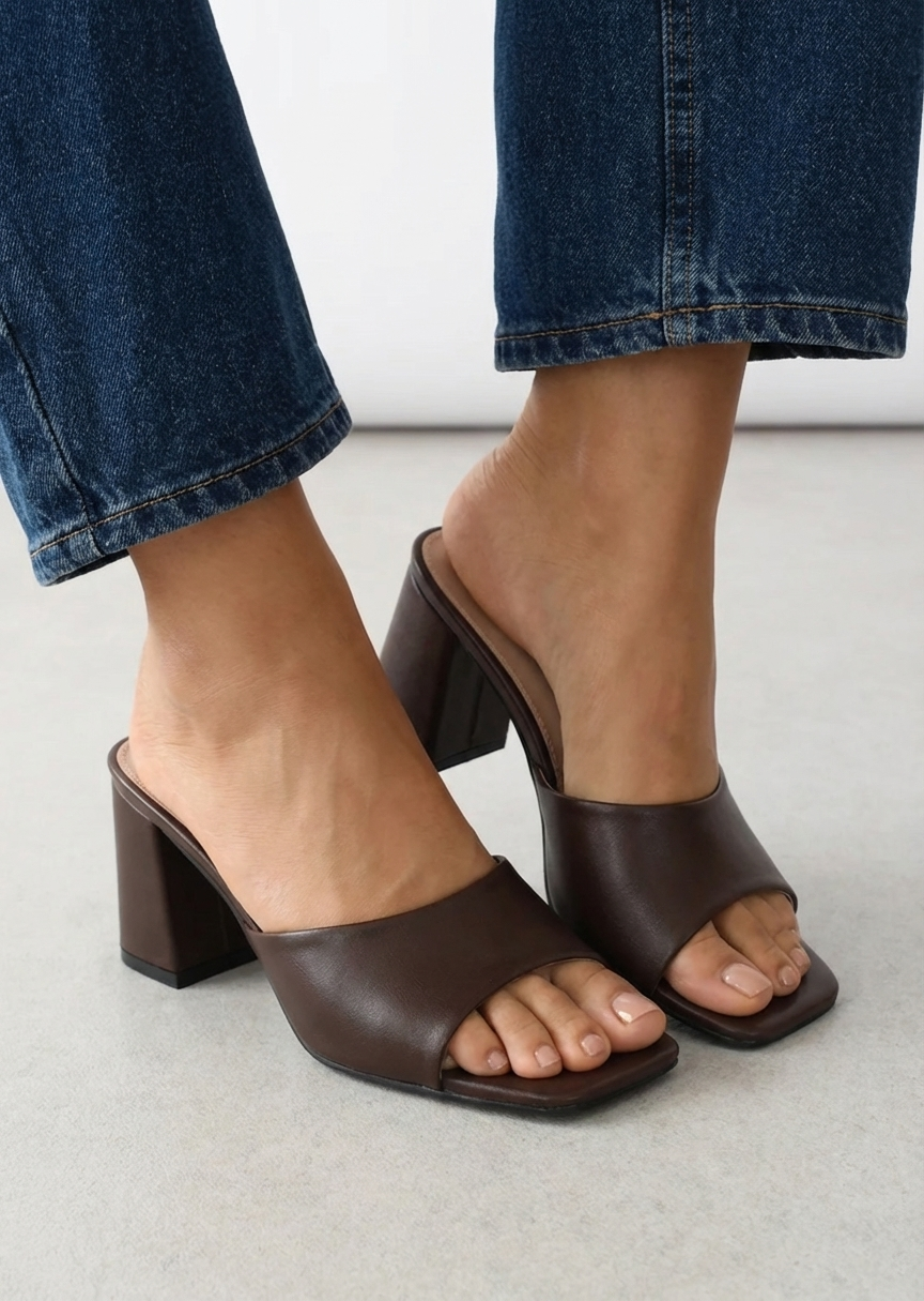 Block-heel sandals