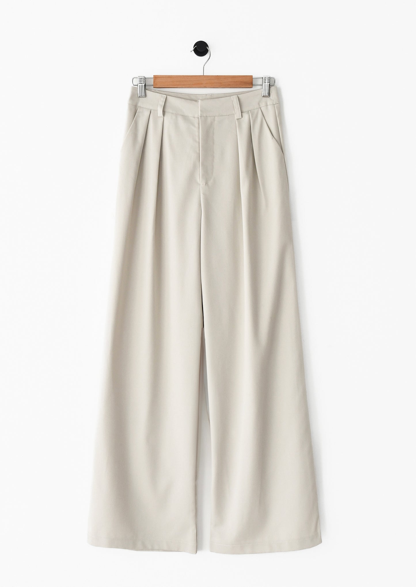 Wideleg pleated pants