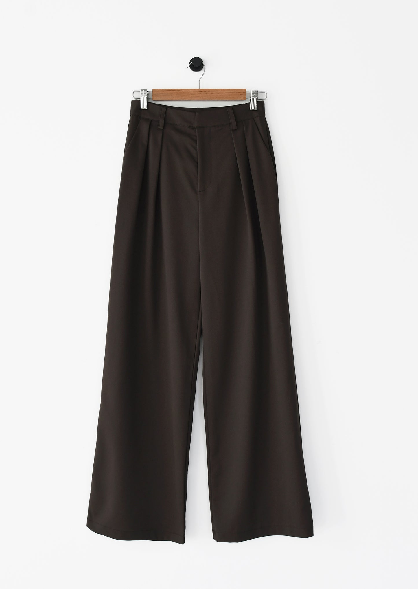 Wideleg pleated pants