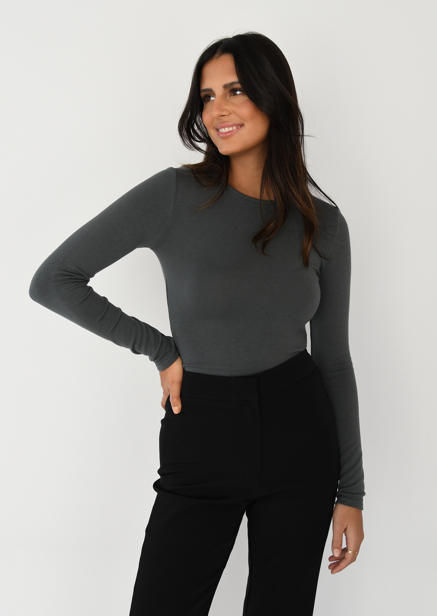 Pull en maille col rond