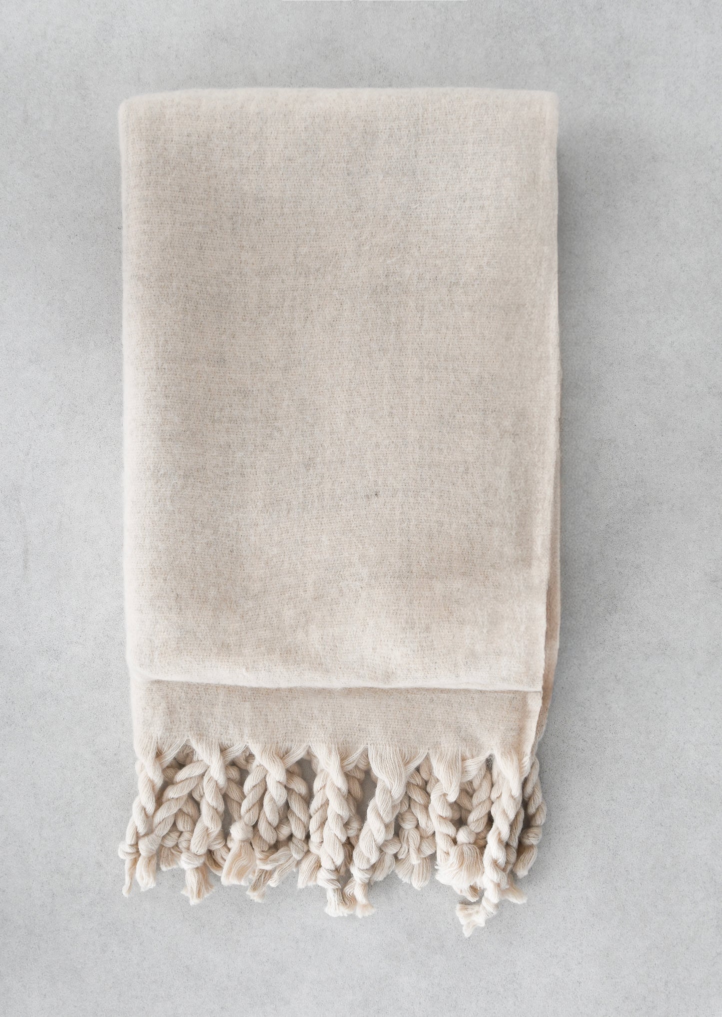 Écharpe en maille à franges