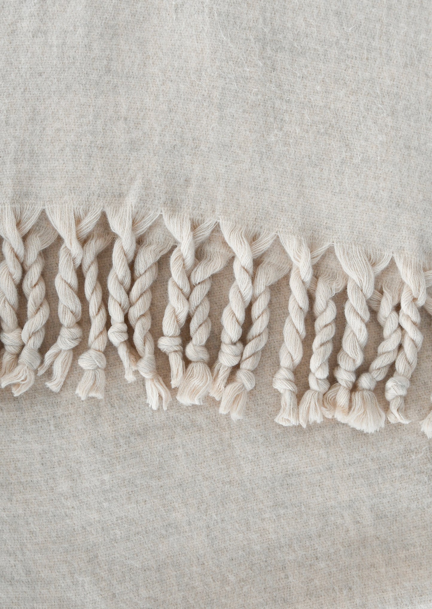 Écharpe en maille à franges