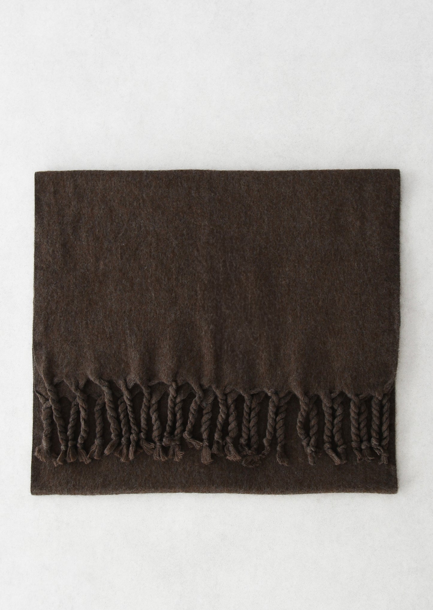 Écharpe en maille à franges