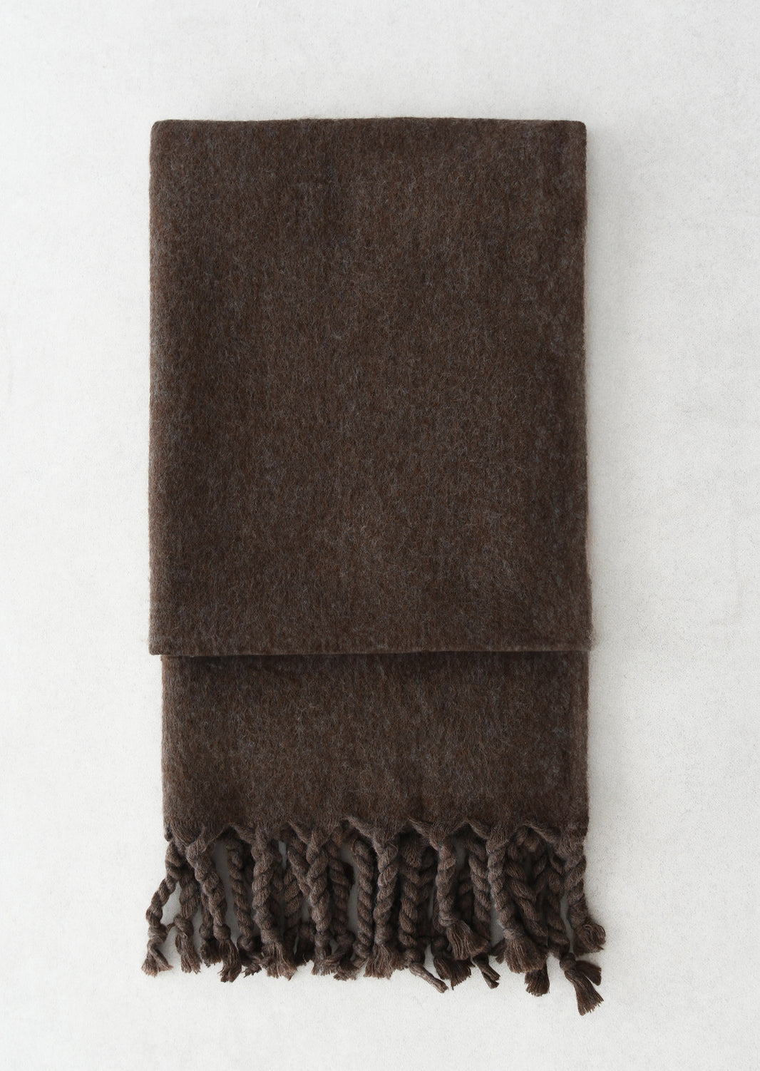 Écharpe en maille à franges