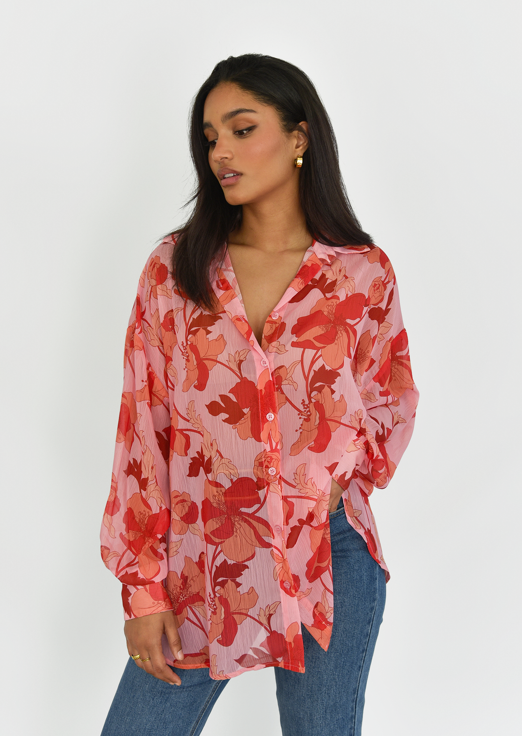 Chemise imprimé floral