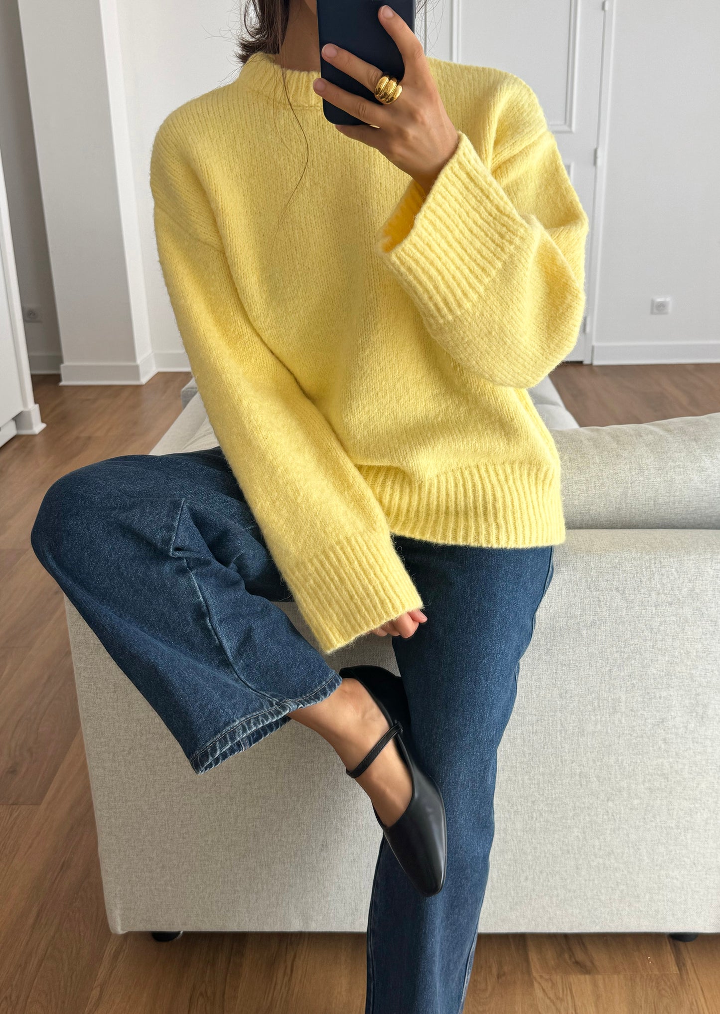 Oversize knit jumper