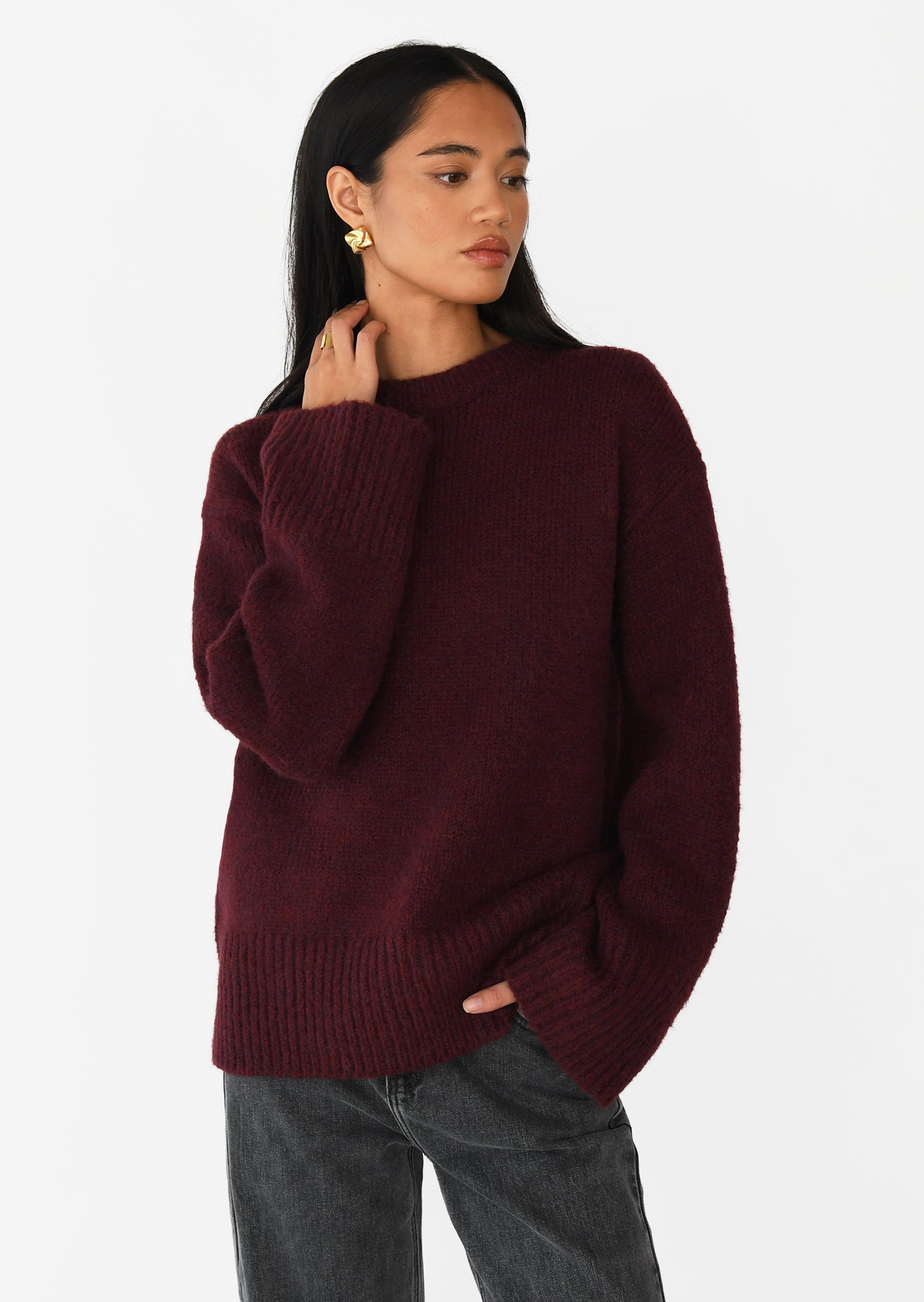 Oversize knit jumper