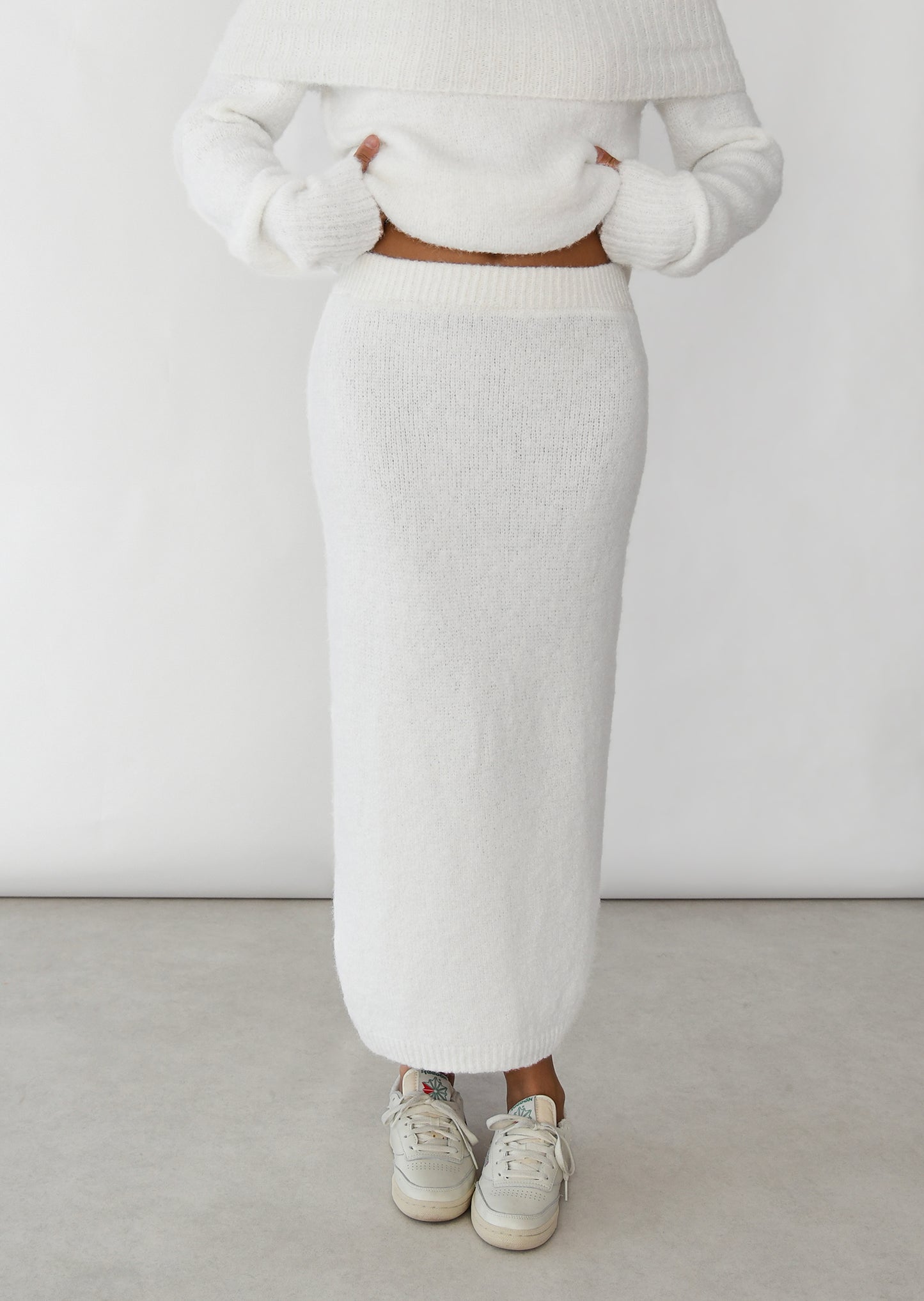 Midi Skirt Wool Skirt Asos ARKET Pleated Volume Midi Skirt In Grey