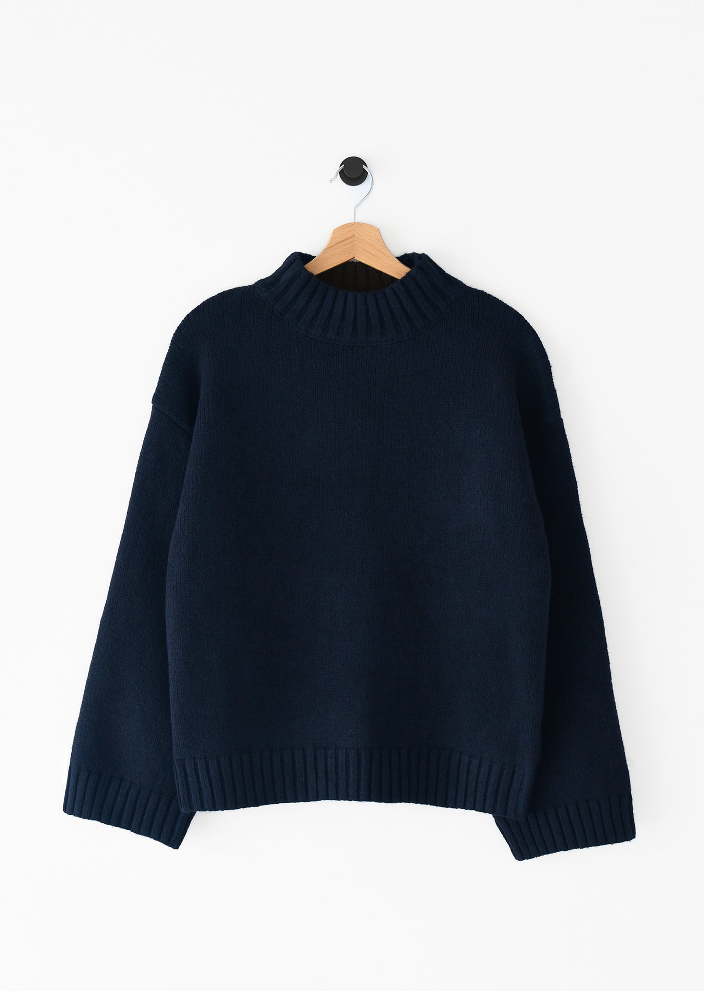 Pull en maille col montant
