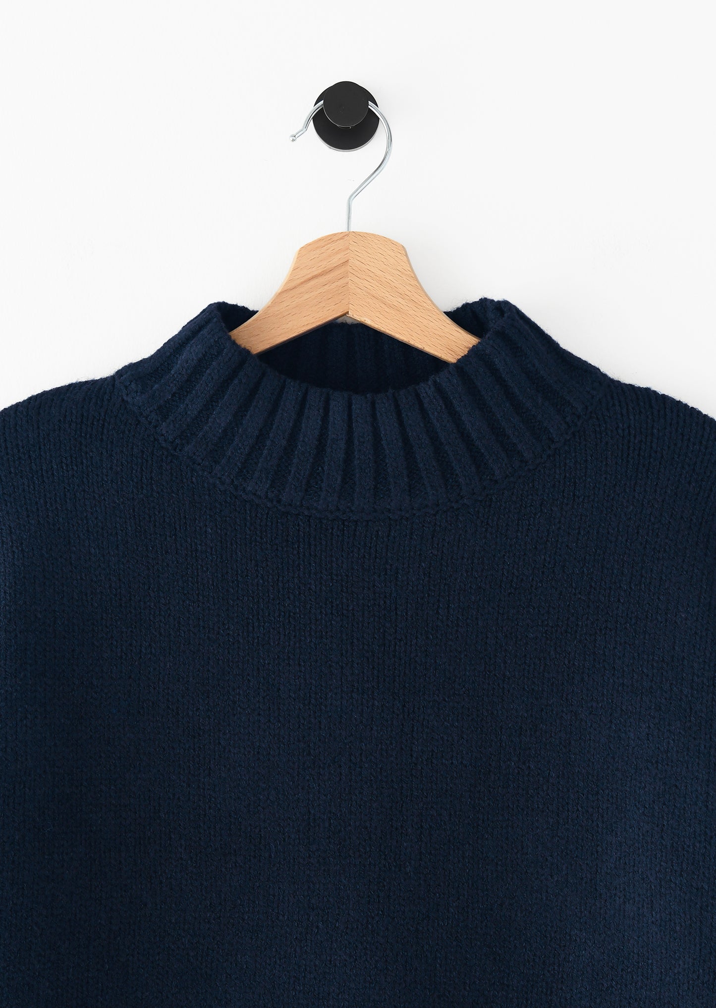 Pull en maille col montant