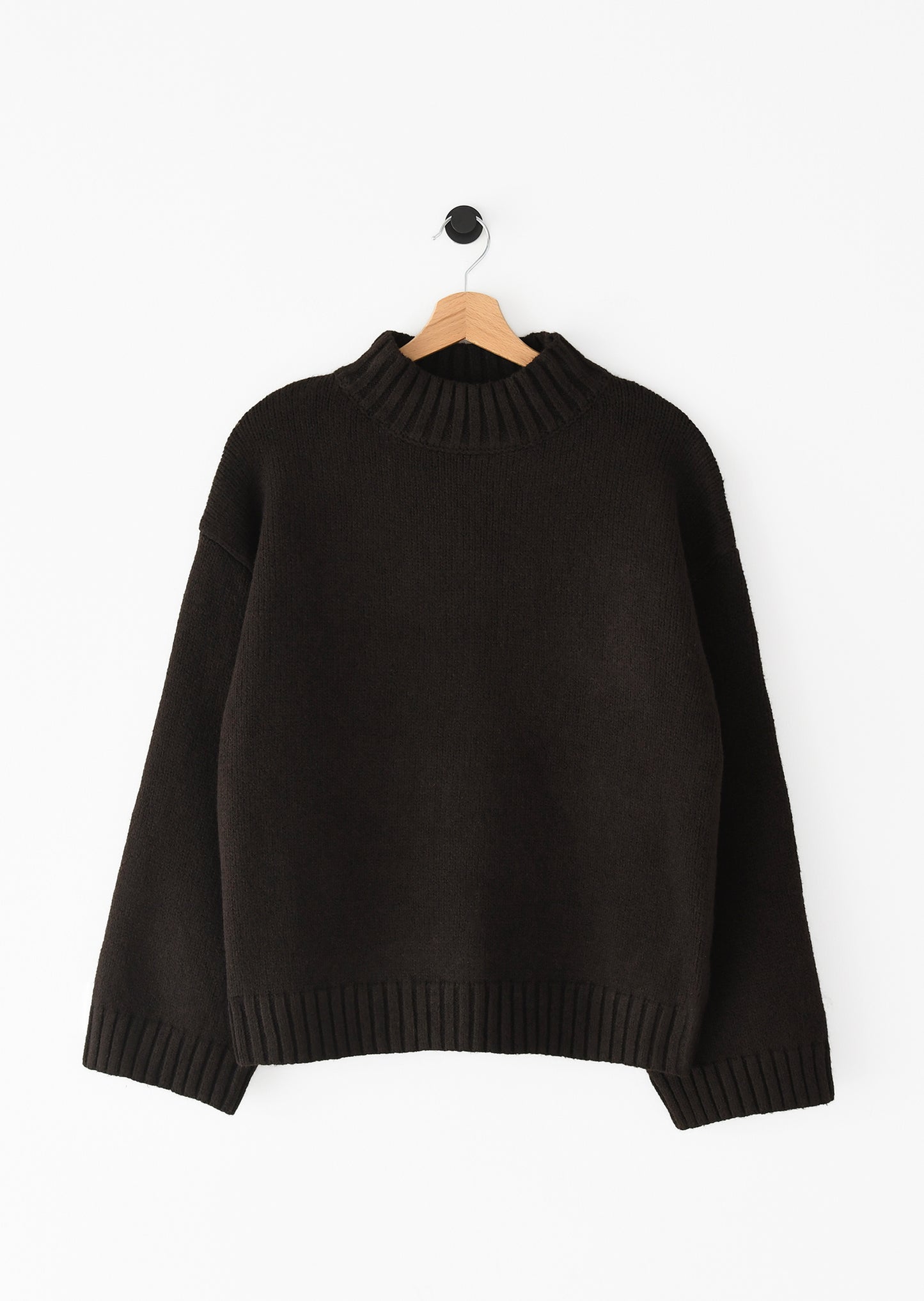 Pull en maille col montant