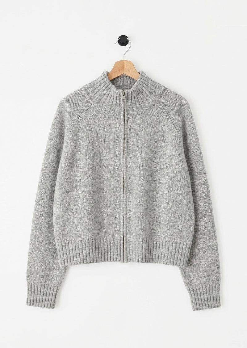 Gilet zippé col montant