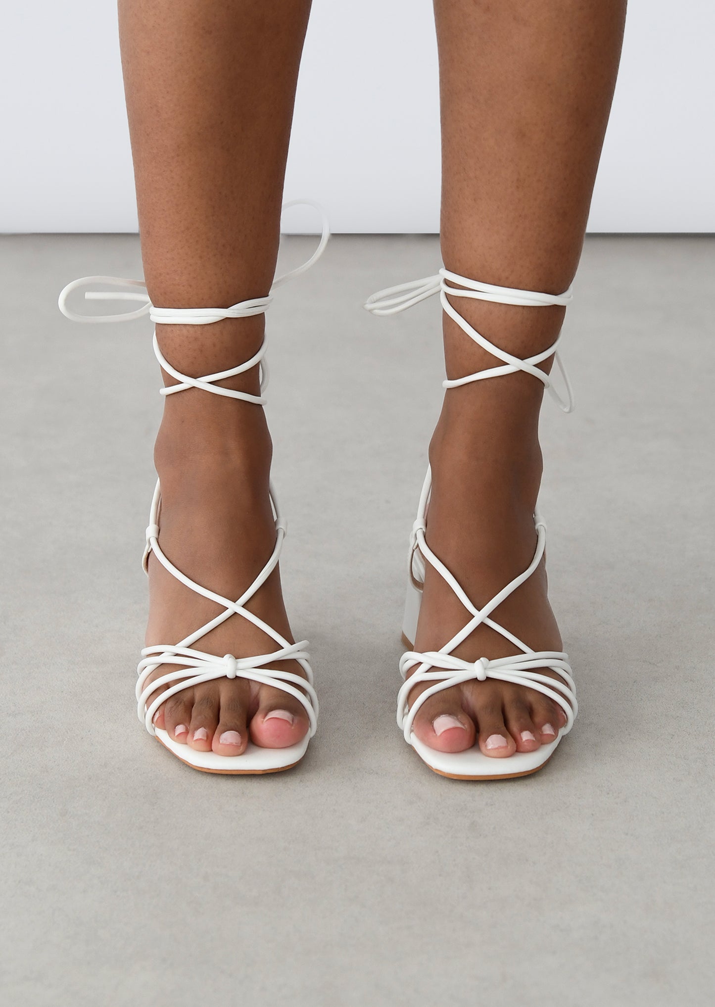 Strappy heeled sandals