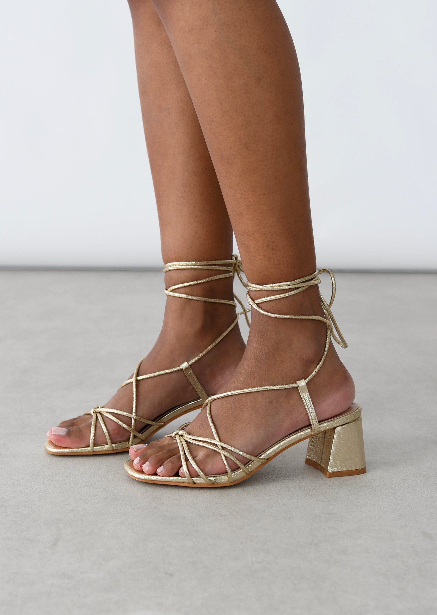 Strappy heeled sandals