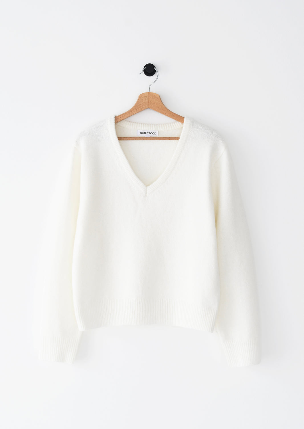 V-neck knit sweater 