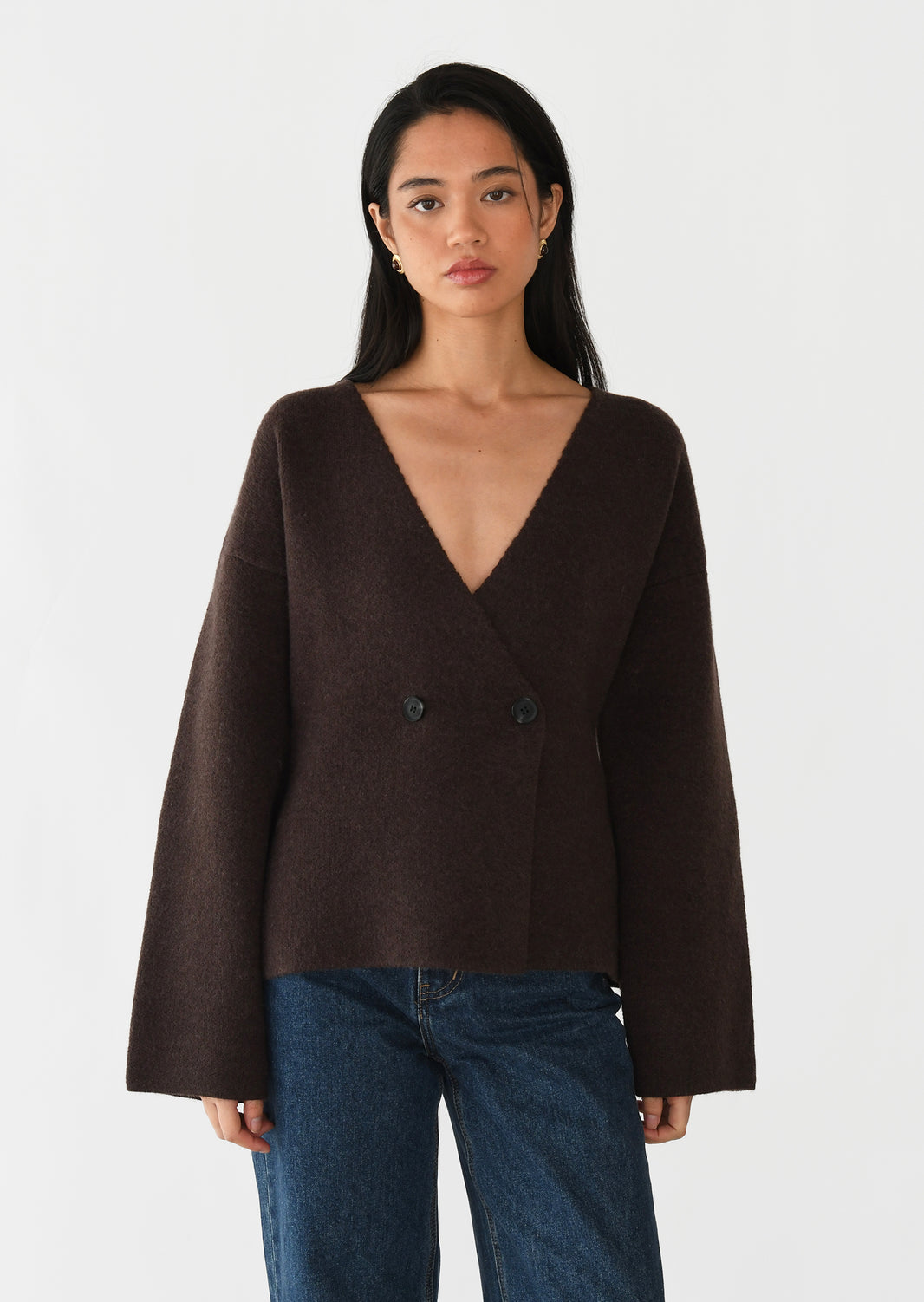 Asymmetrical cardigan