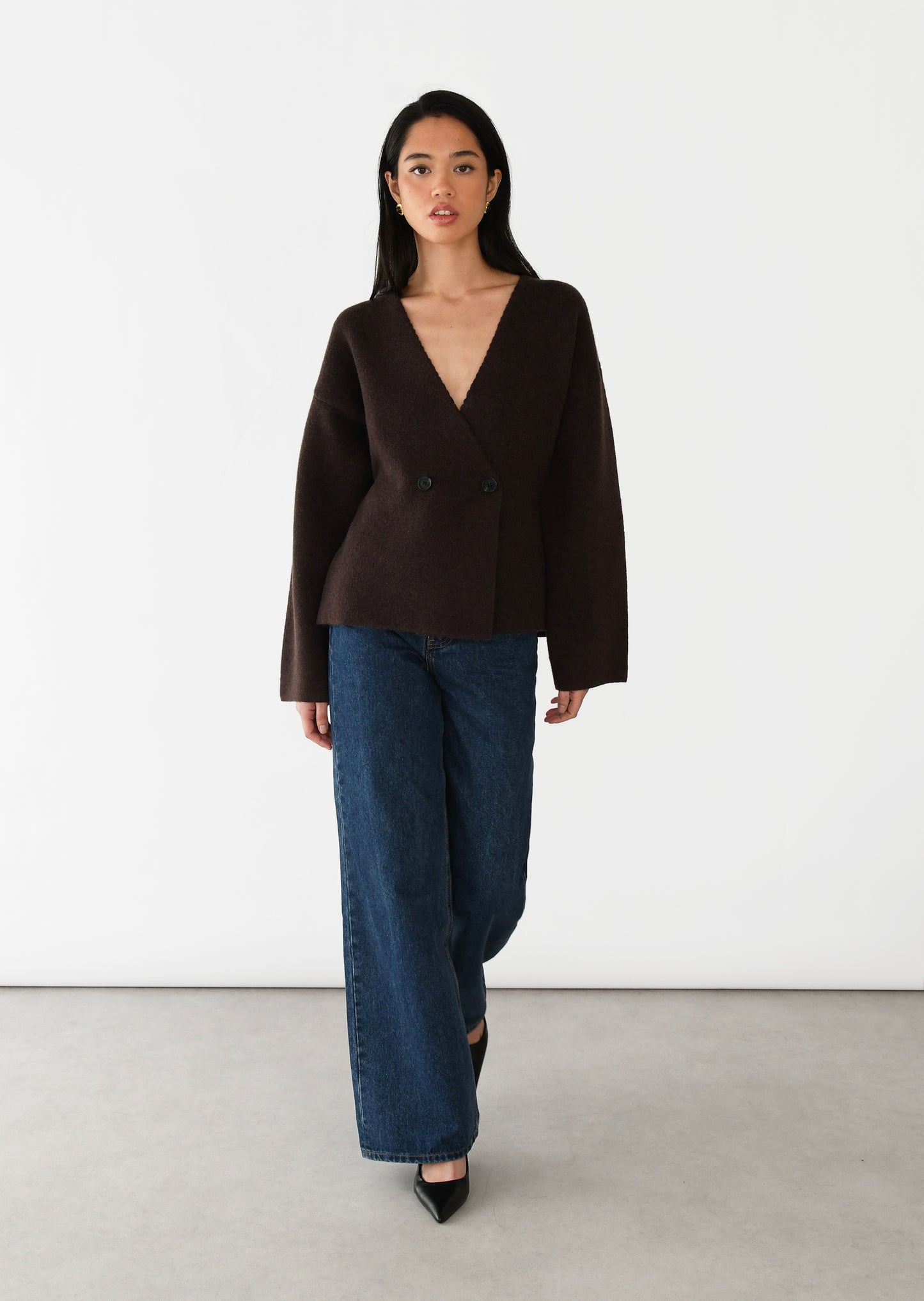 Asymmetrical cardigan