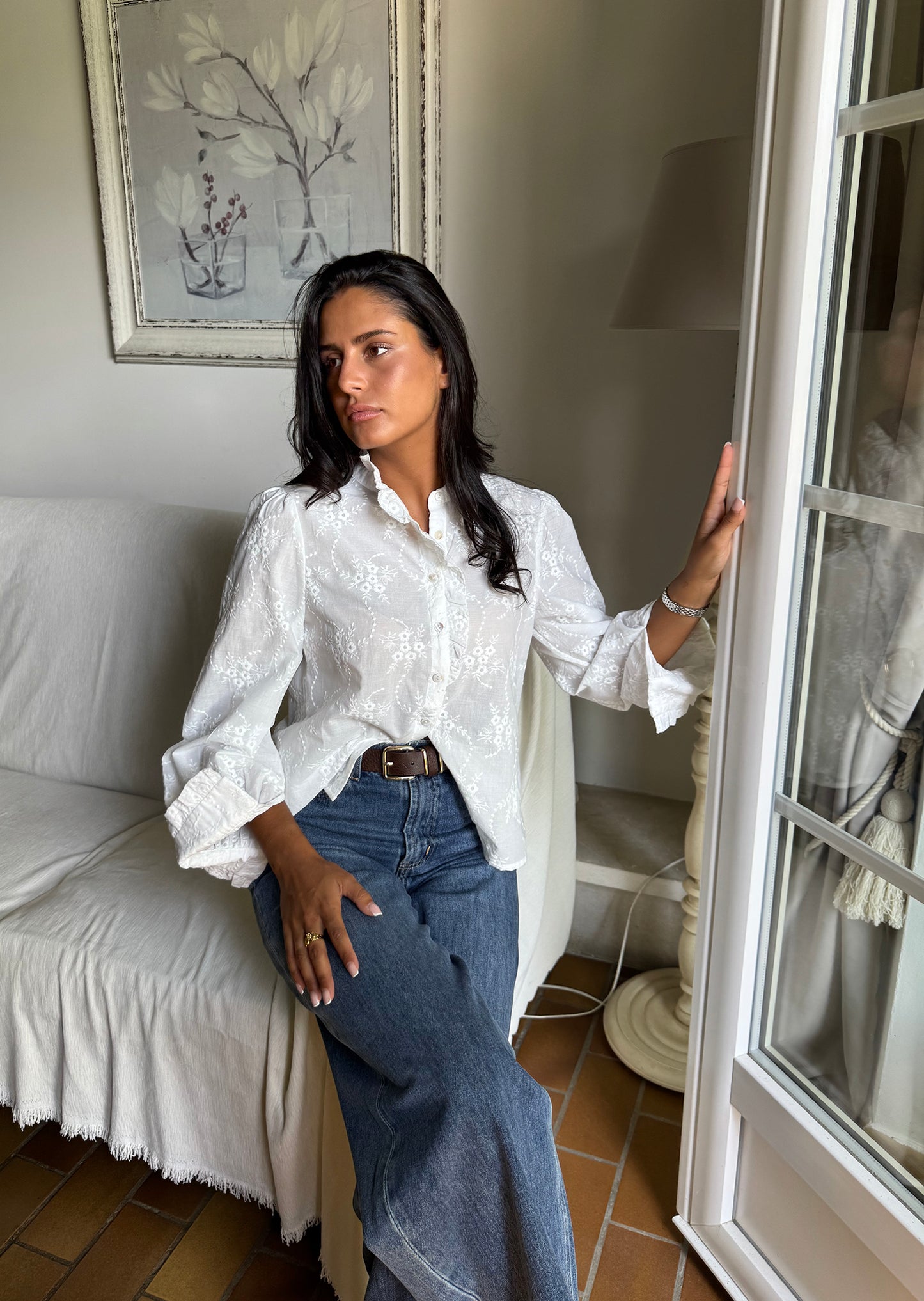 Chemise brodée