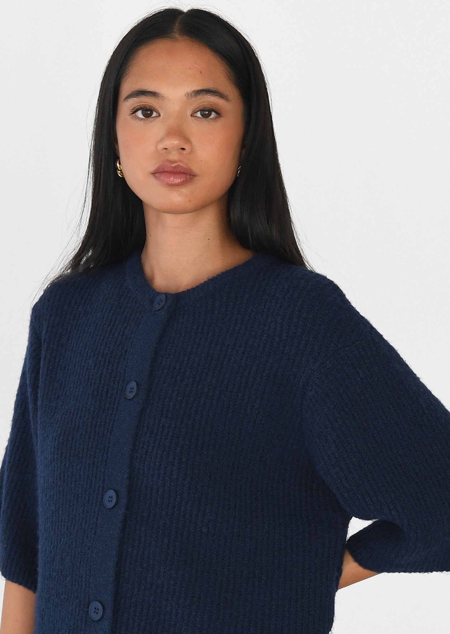 Cárdigan punto manga corta