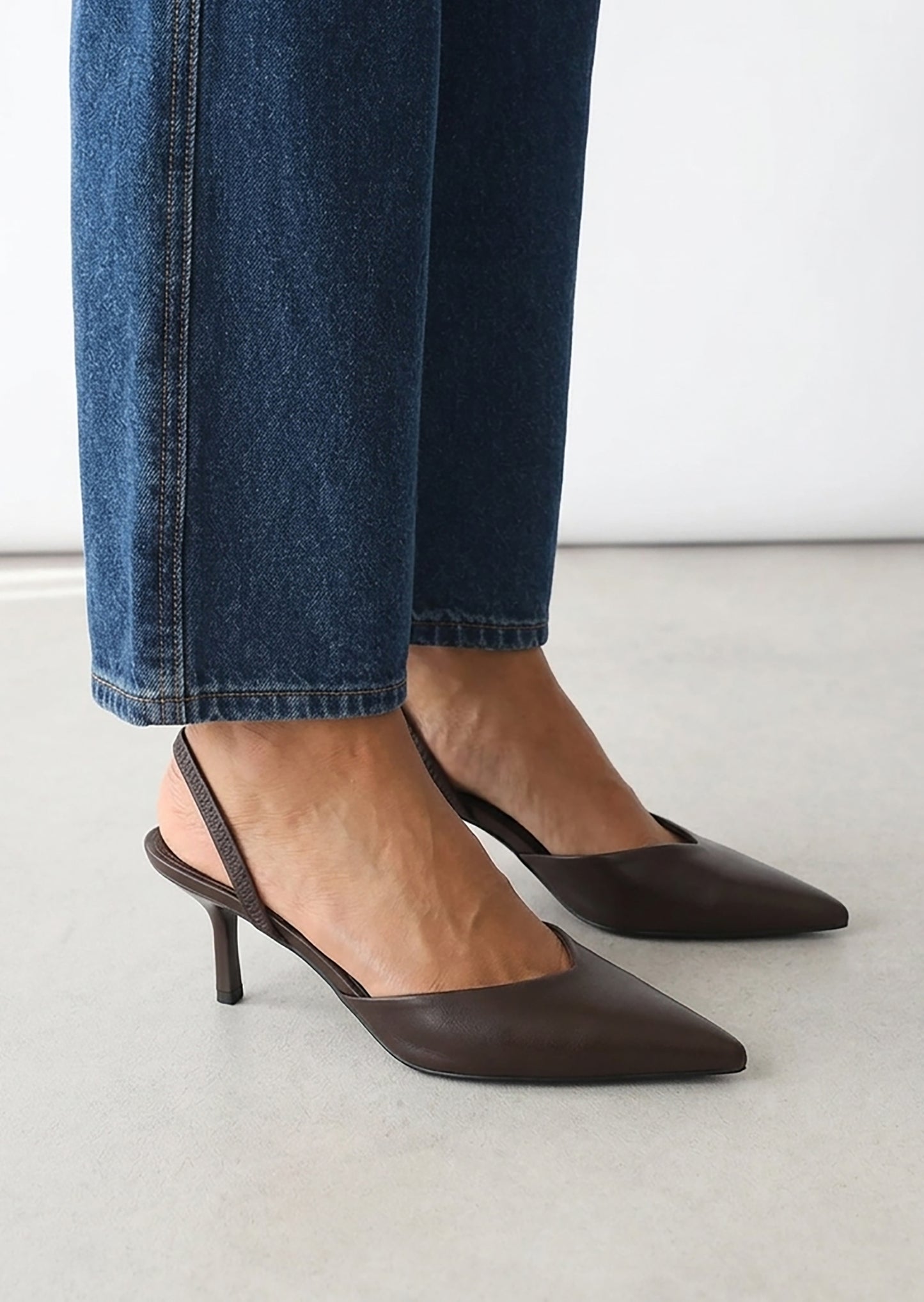 Slingback pumps
