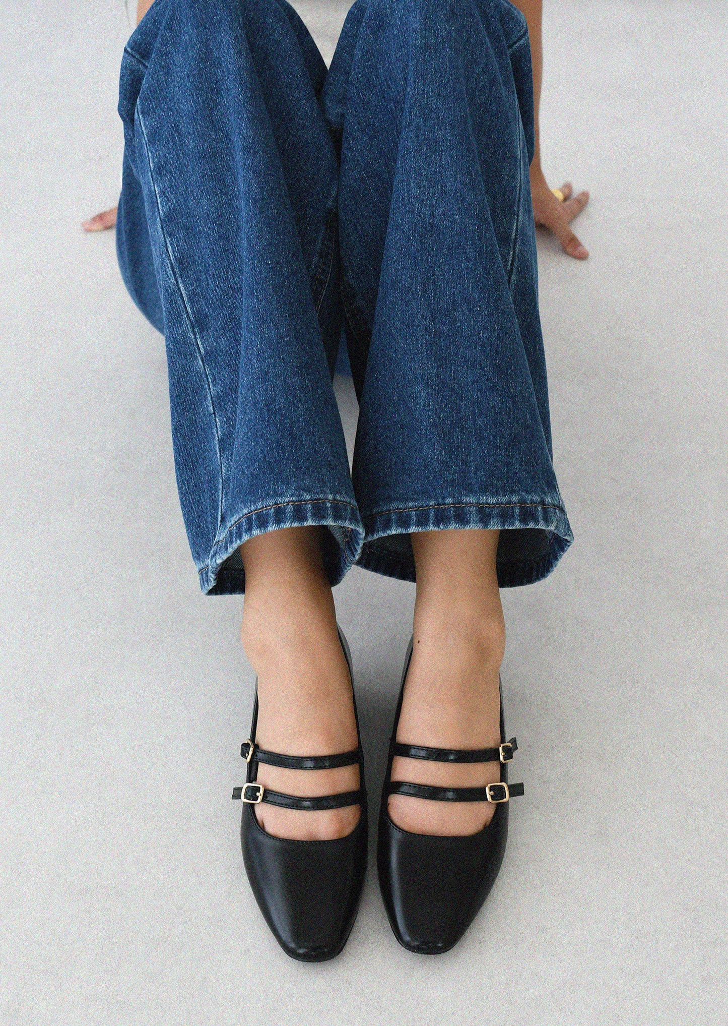 Ballerines à talon brides