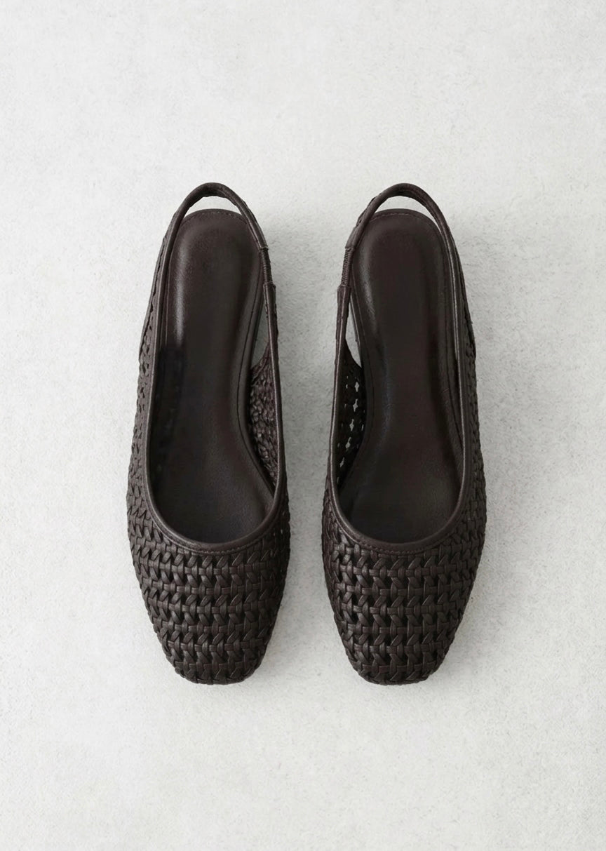 Braided ballerina flats