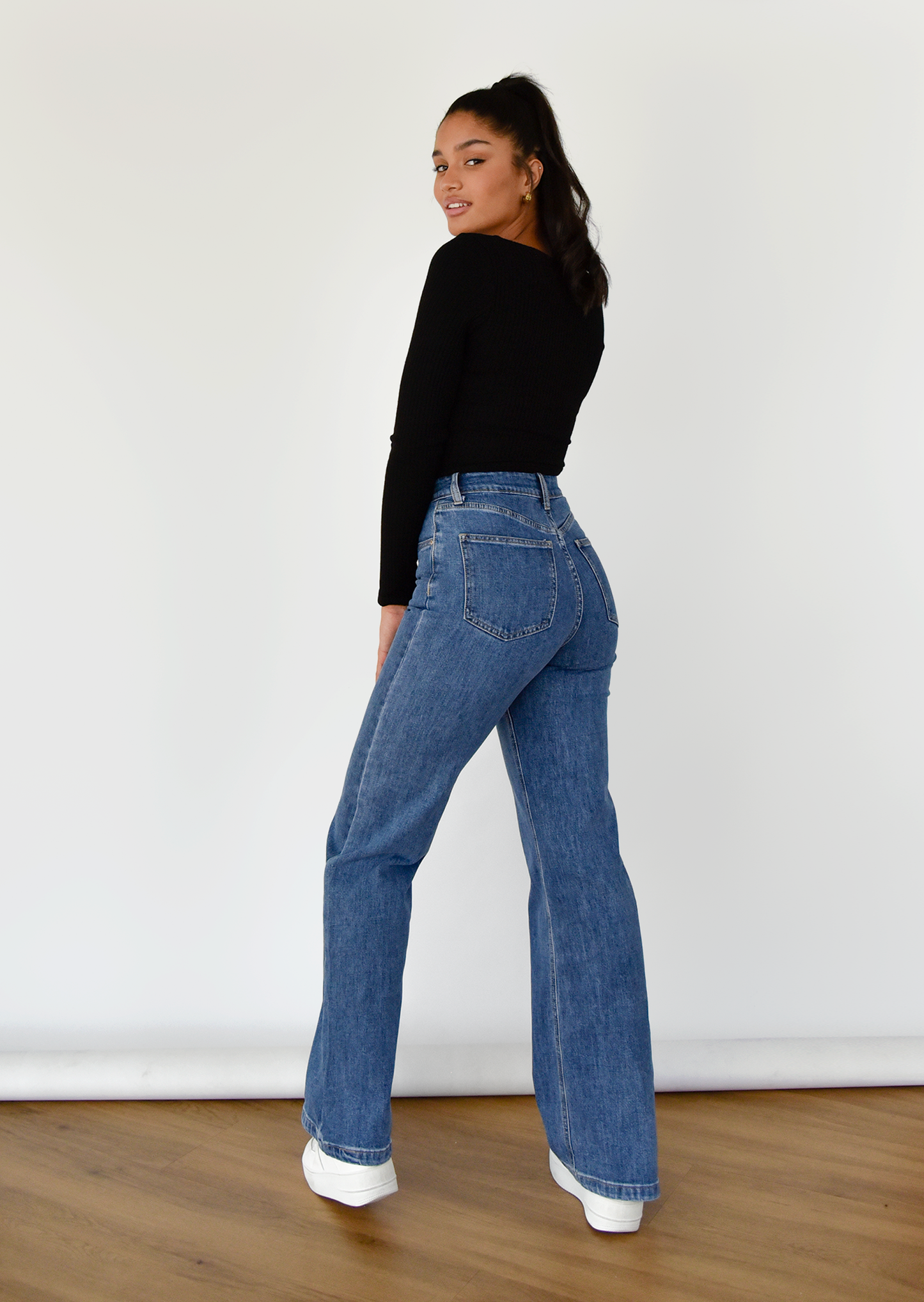 Flare jeans in blue