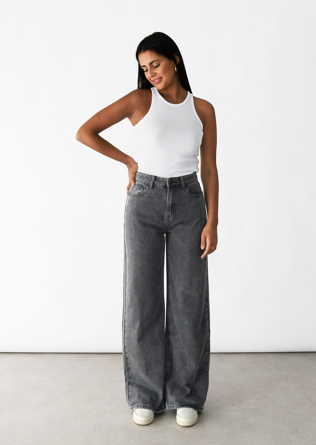 Wide leg jeans