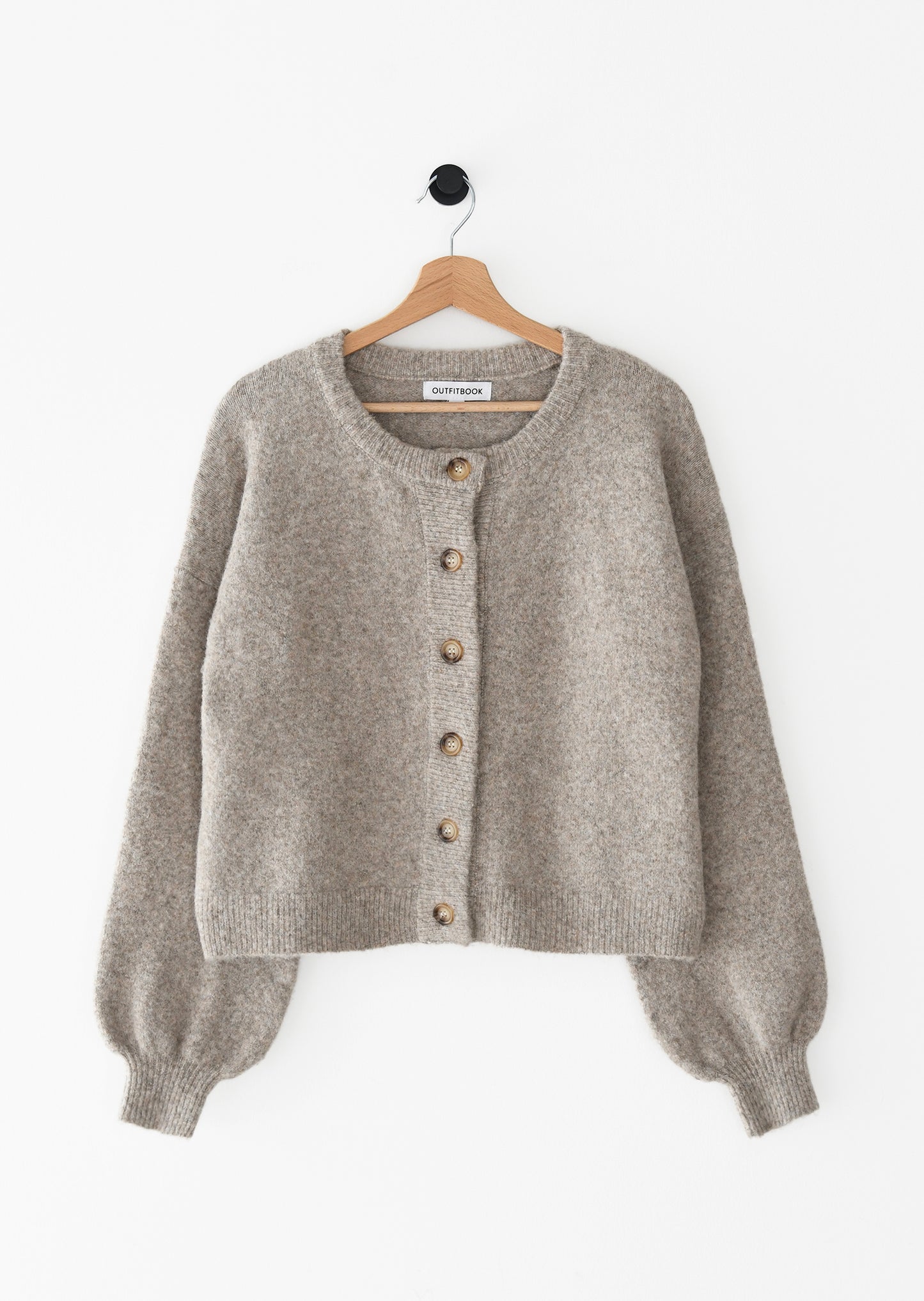 Cardigan à manches bouffantes