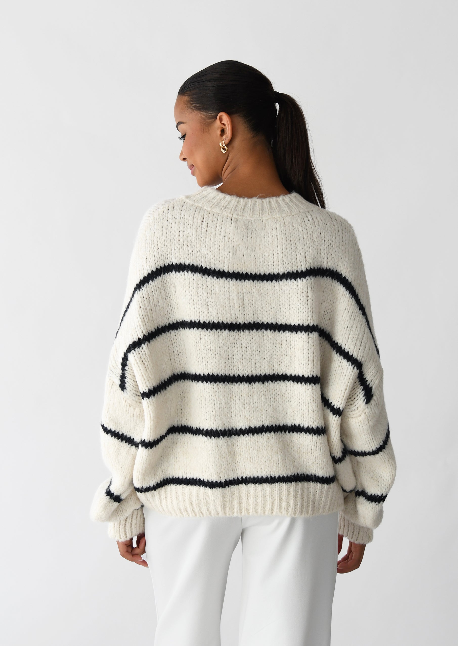 L'Appartement] WOOL STRIPE 2BJK 38肩幅39cm - ジャケット・アウター