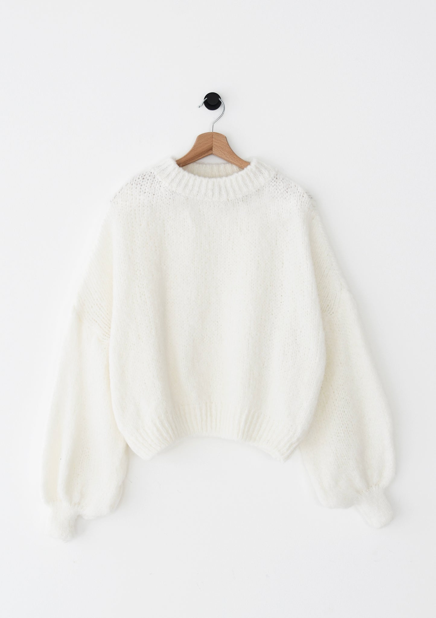 Knit wool-blend sweater 