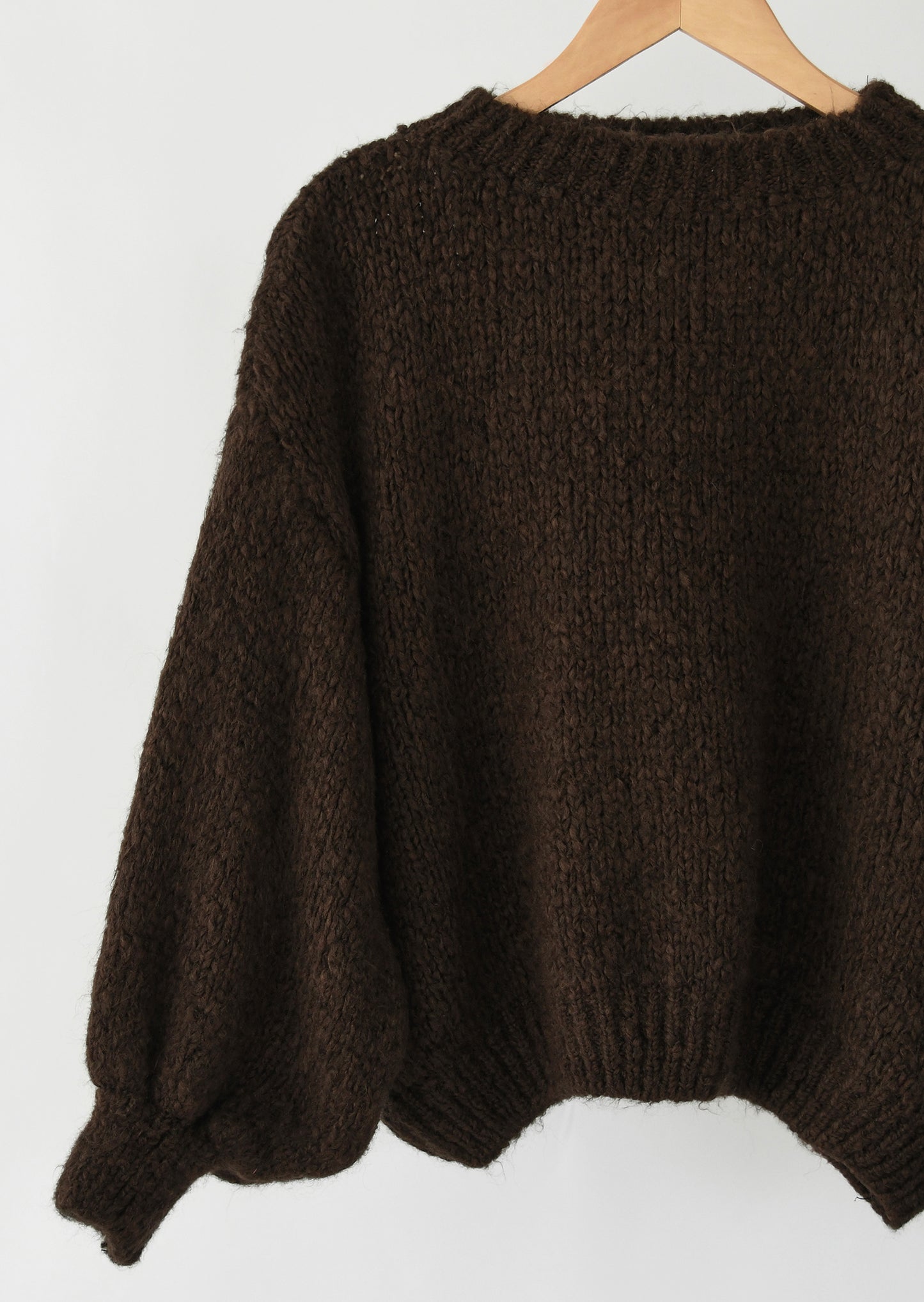 Knit wool-blend sweater 