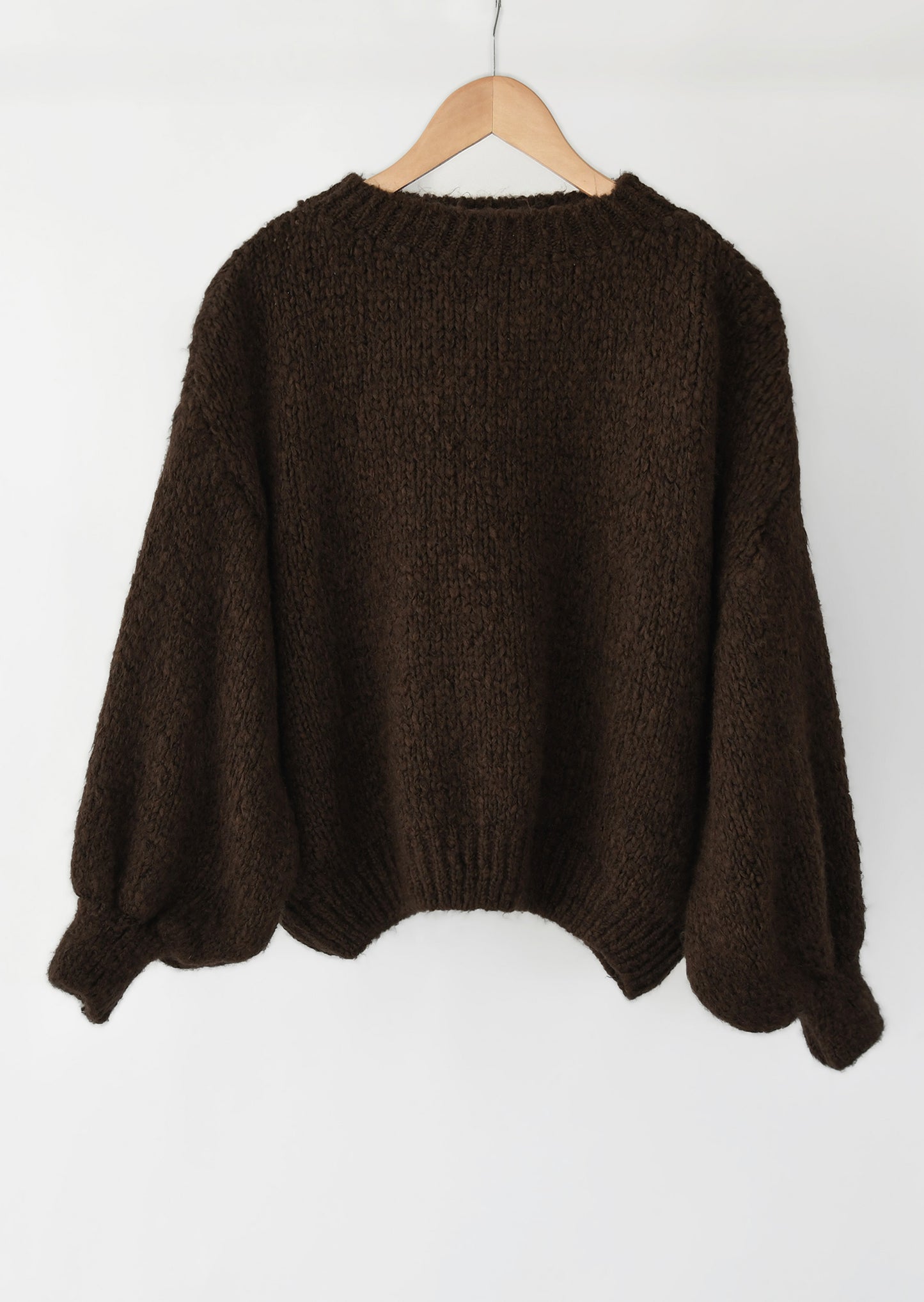 Knit wool-blend sweater 
