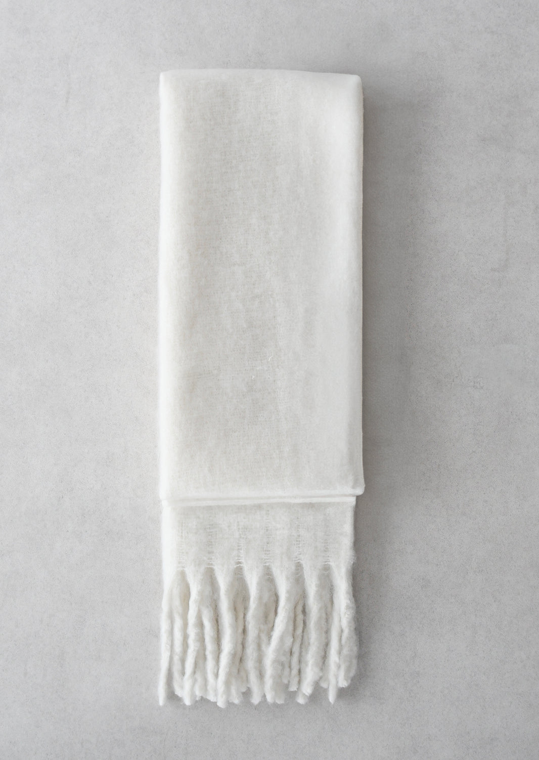 Écharpe en maille à franges