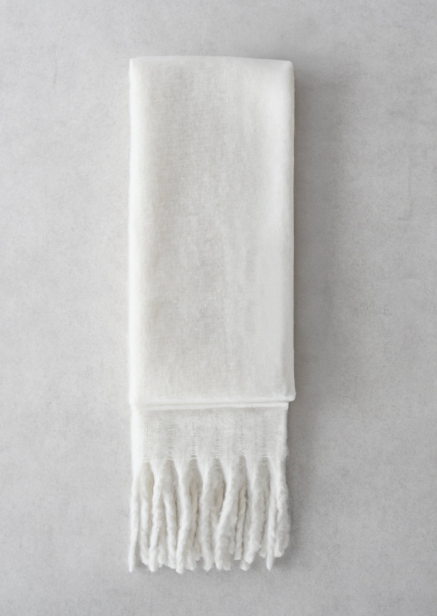 Écharpe en maille à franges