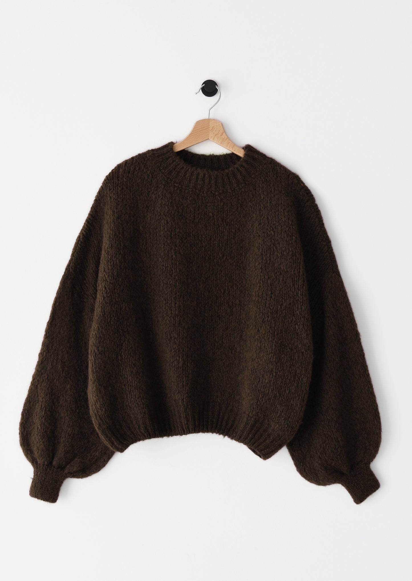 Knit wool-blend sweater 