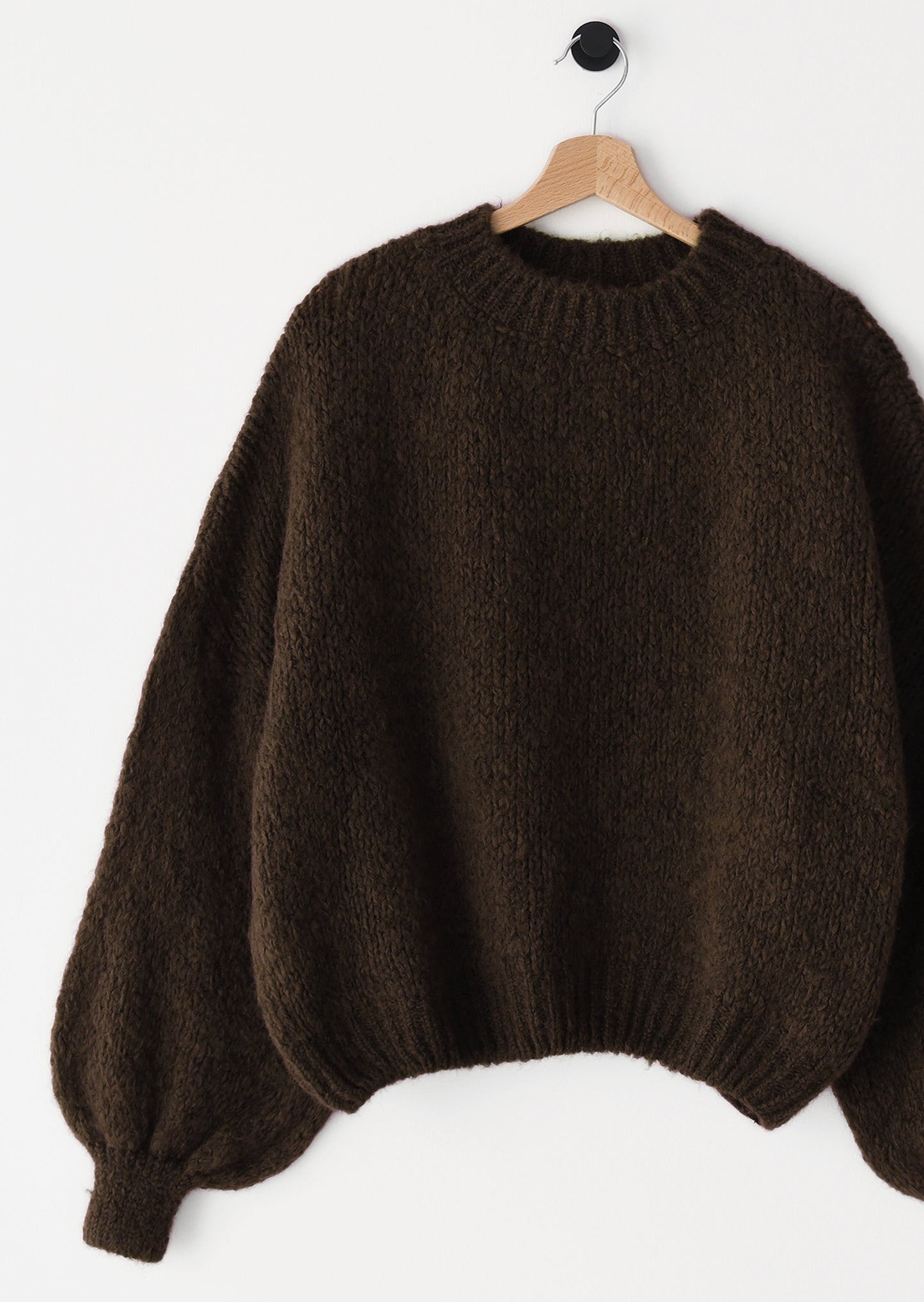 Knit wool-blend sweater 