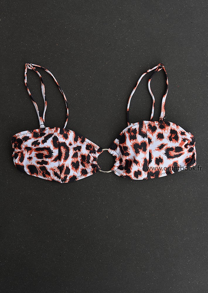 Ensemble bikini imprimé léopard