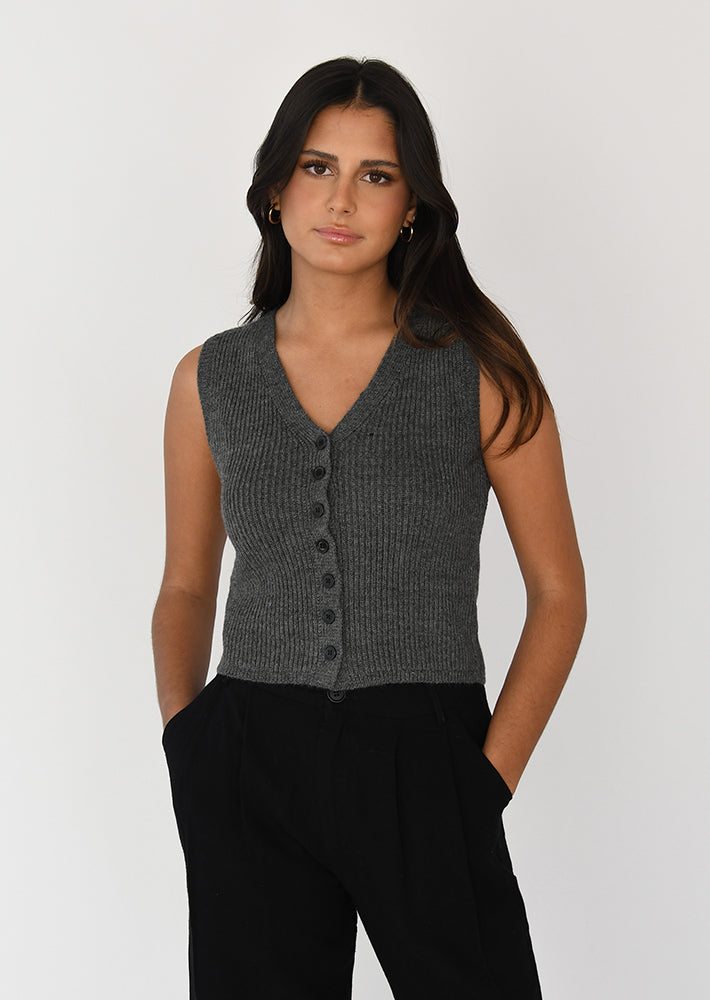 Knit waistcoat