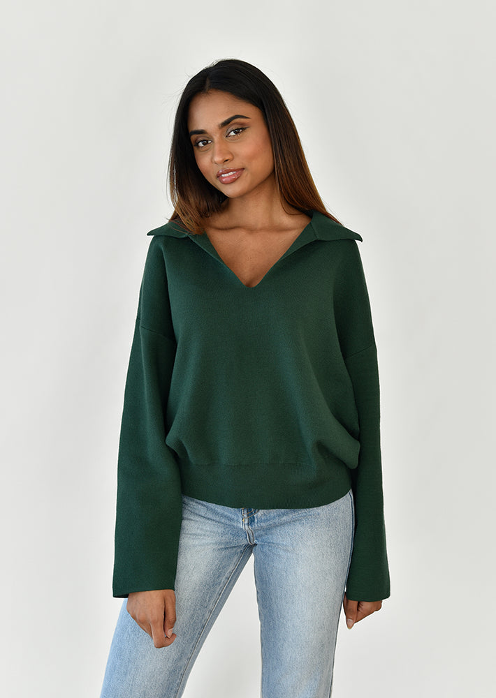 Pull avec col à revers