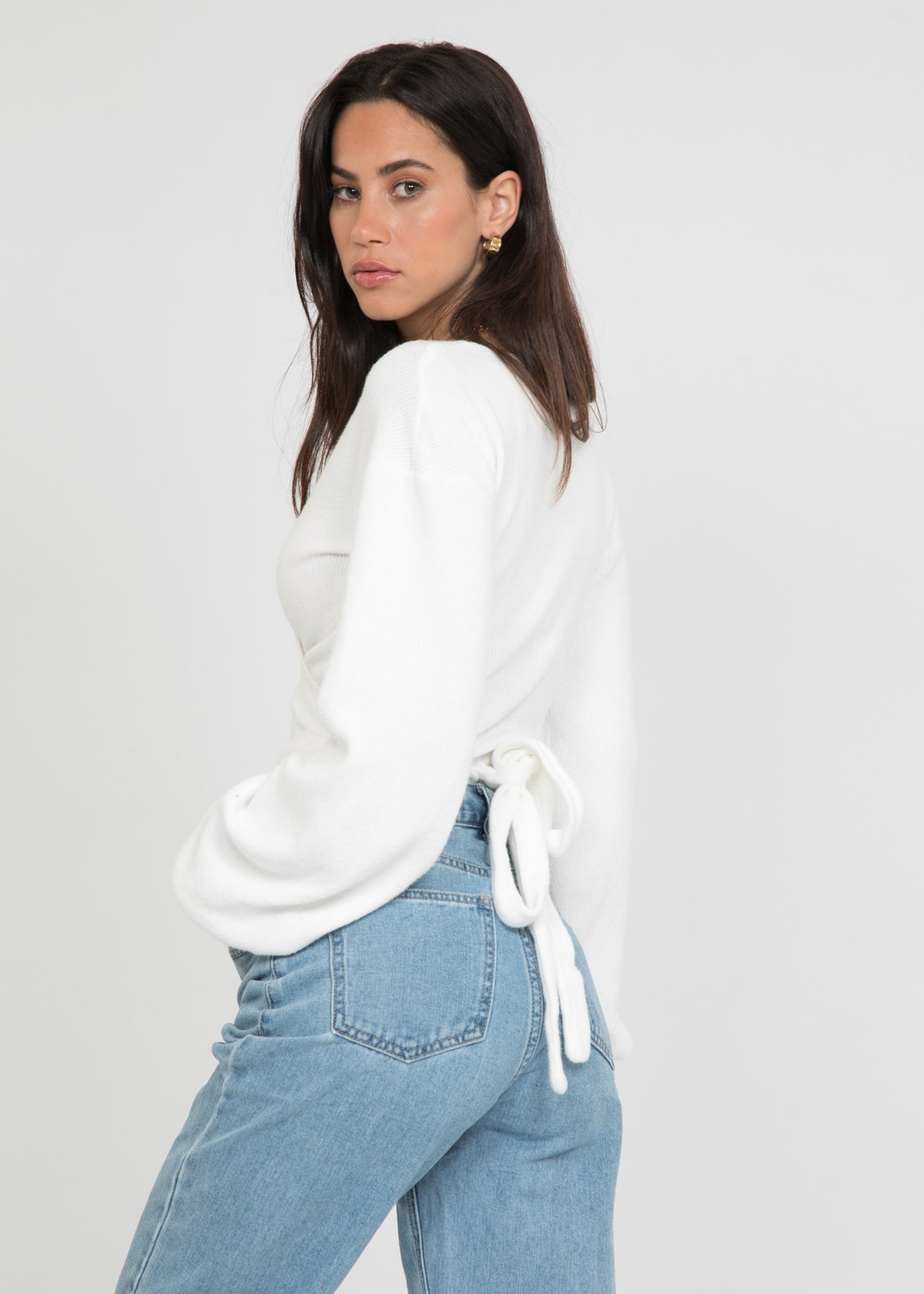 Pull Cache Cache Pull cache coeur à manches ballons blanc – Outfitbook.fr