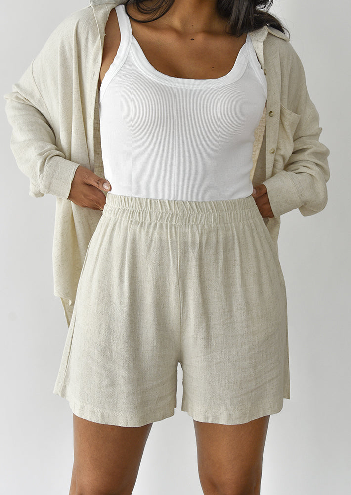 Linen shorts