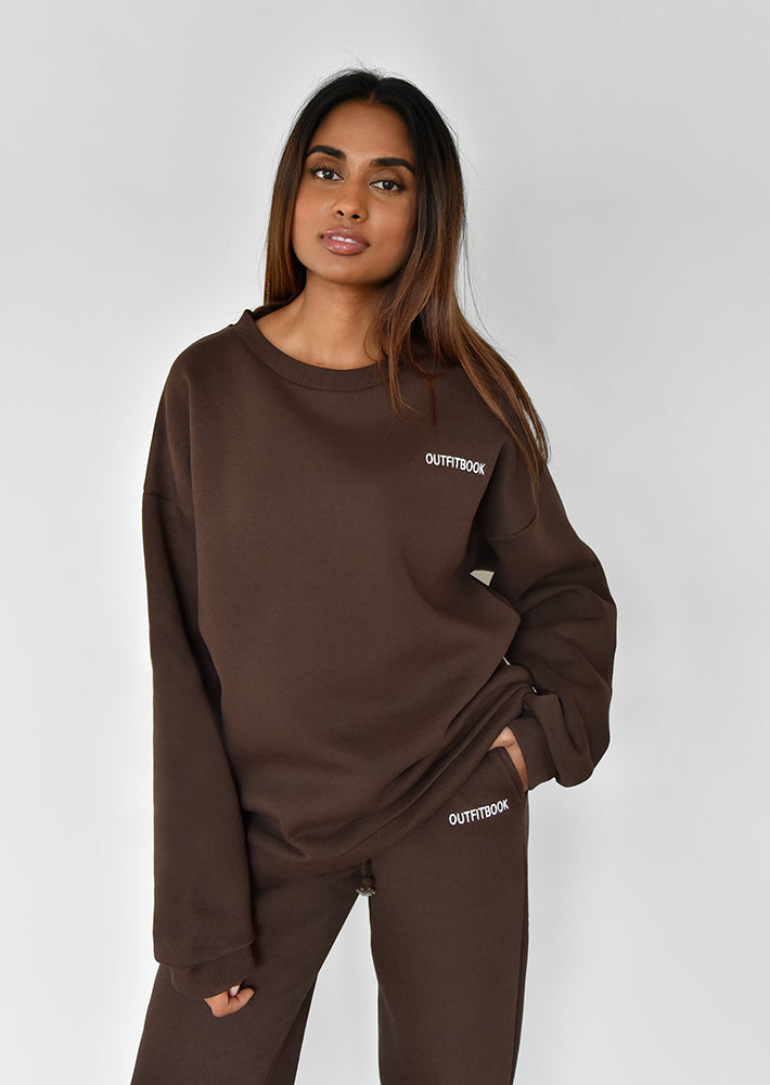 Oversized Sweatshirt Brown