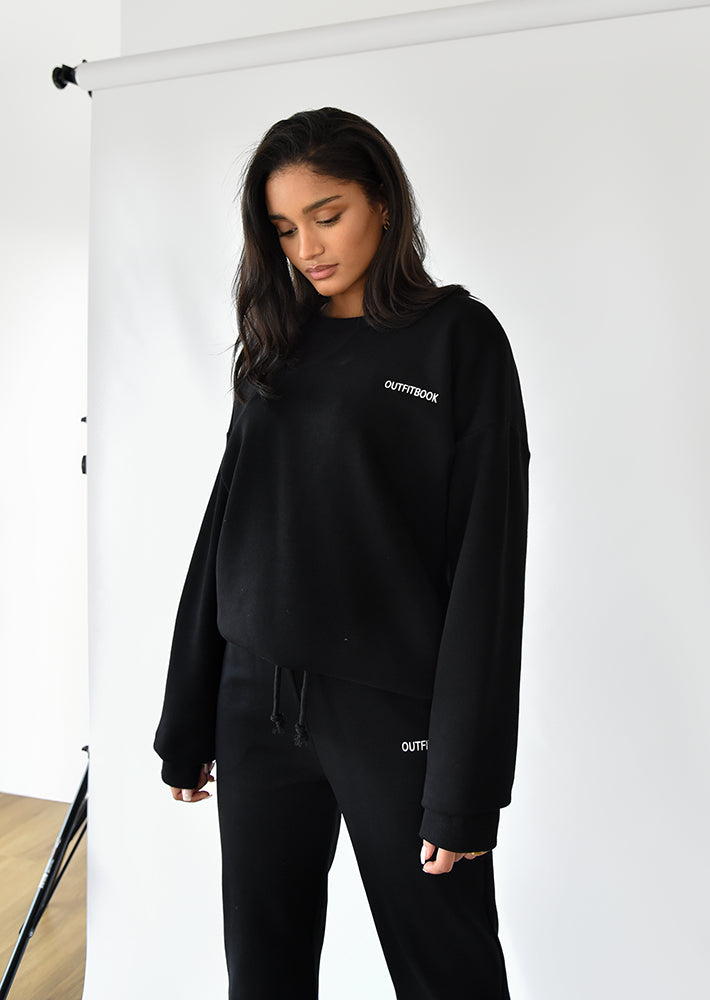 Sudadera oversize negro