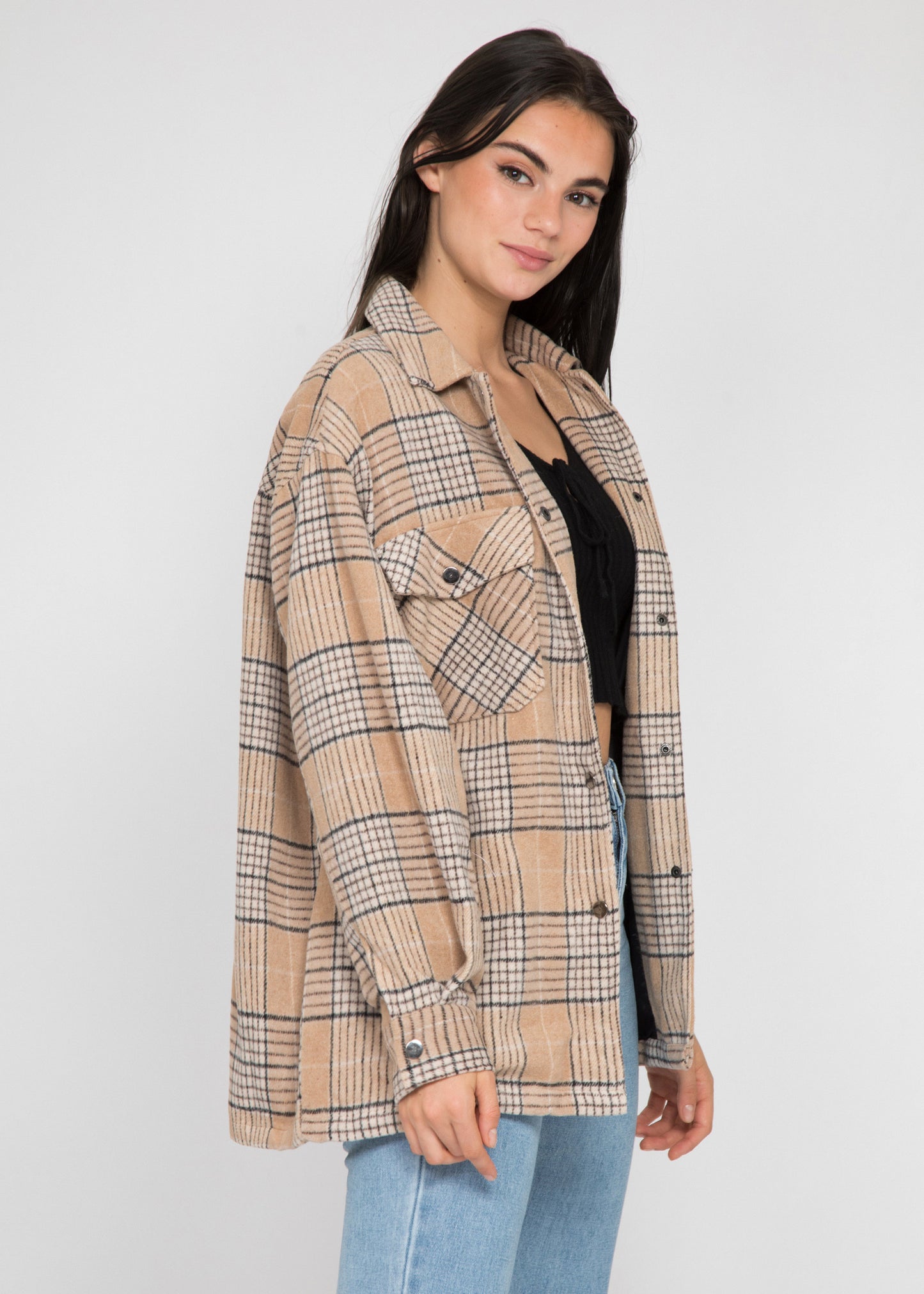 Beige checkered jacket