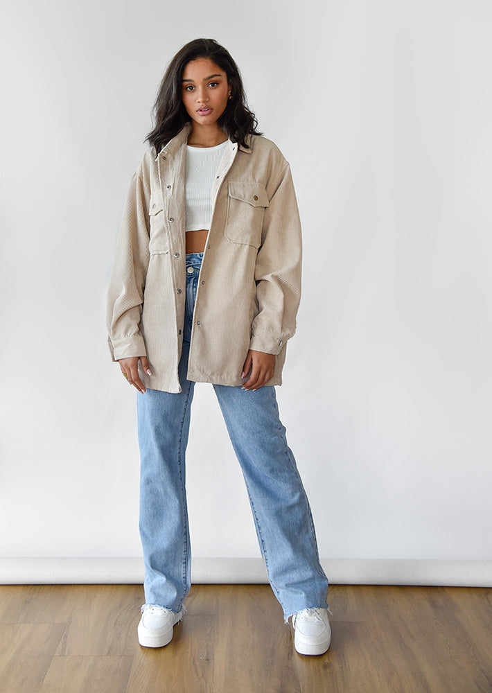 Oversized corduroy jacket - Main Image